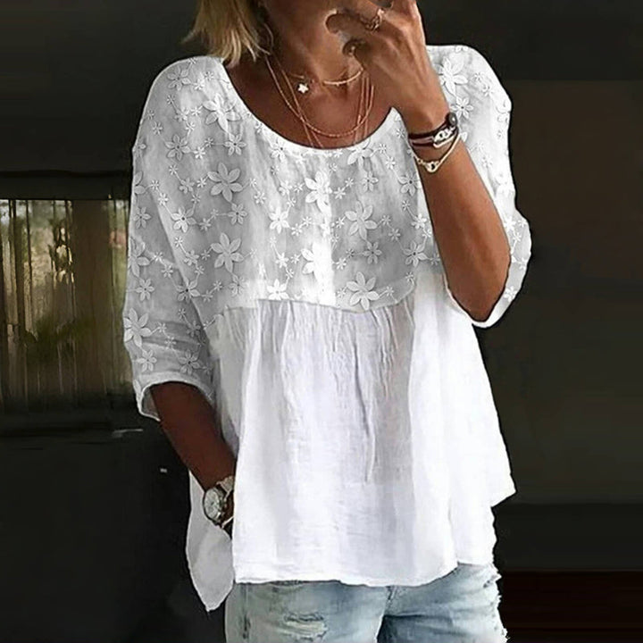 Clara Soft Embroidered Comfort Blouse
