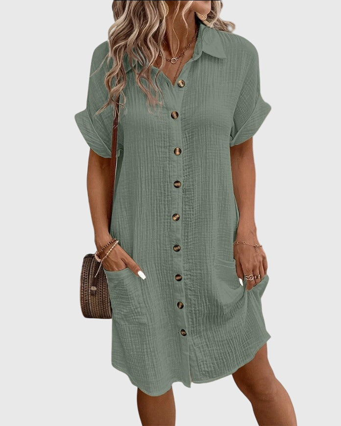 Linda | Button Summer Dress