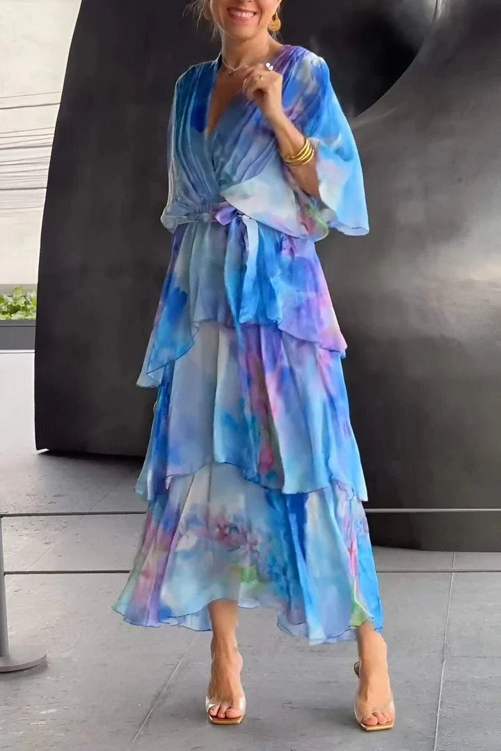 Elise | Flowing Layered Maxi Dress