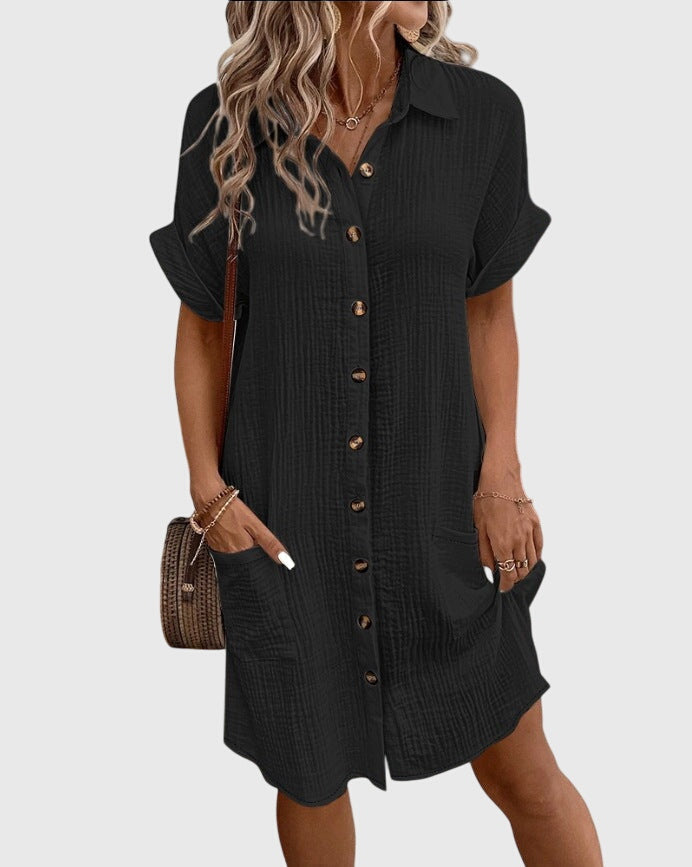 Linda | Button Summer Dress