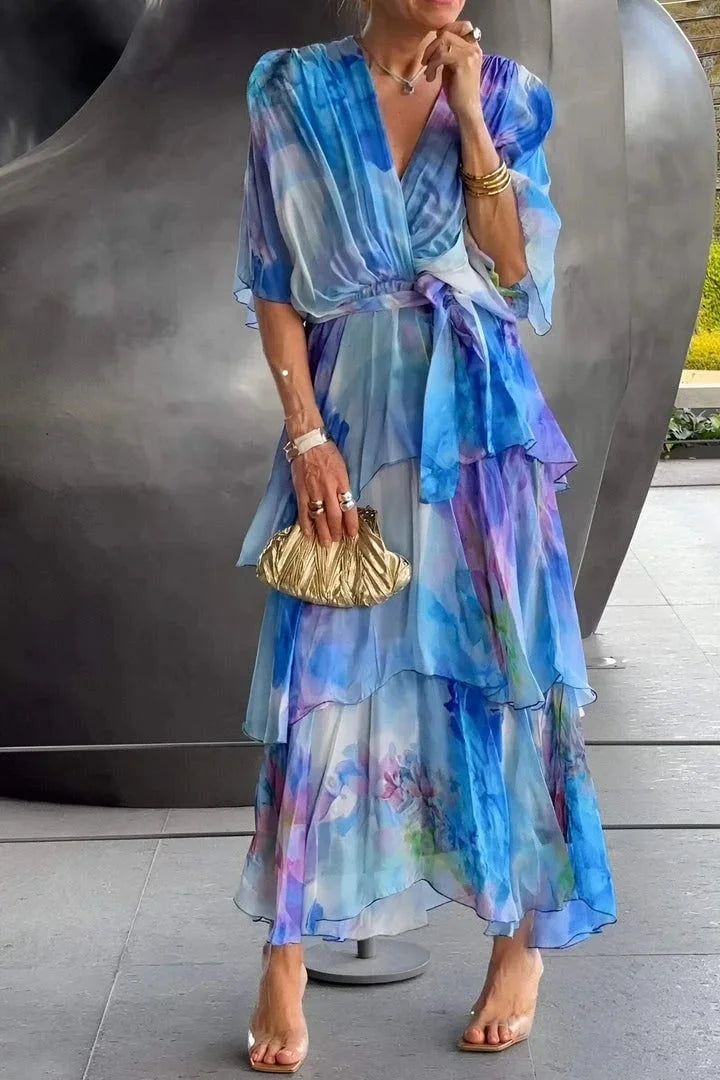 Elise | Flowing Layered Maxi Dress