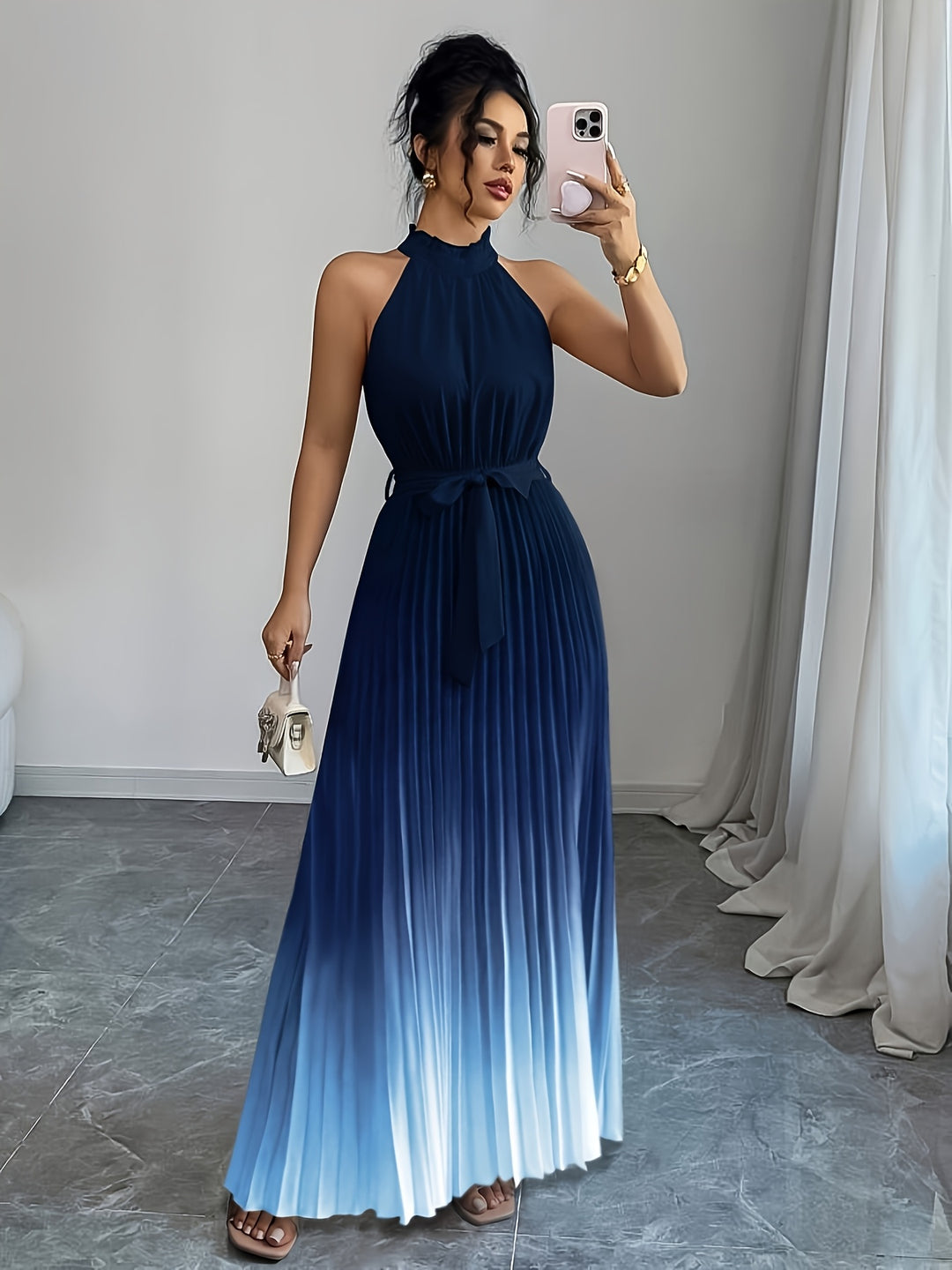 Elira | Flowing Waist Tie Elegance Dress