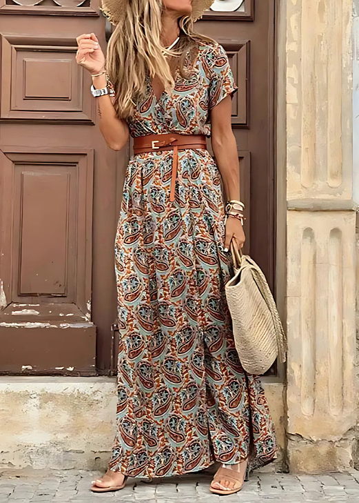 Claire | Belted Maxi Dress