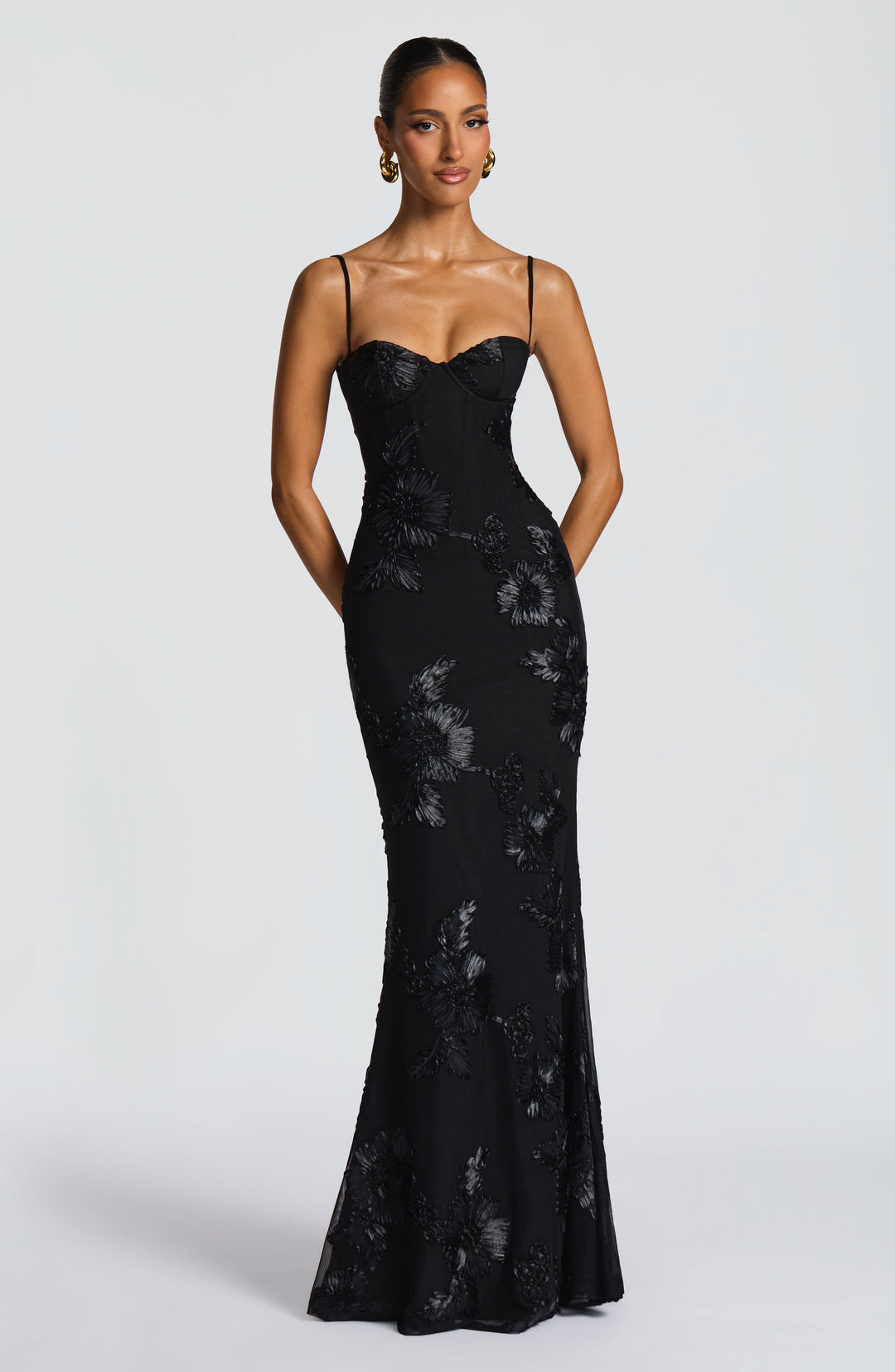 The Elara Sculpted Evening Dress