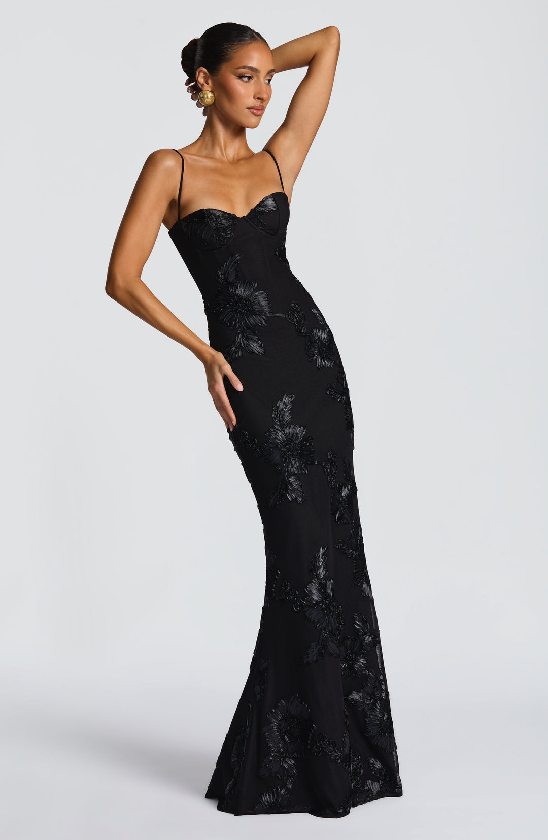 The Elara Sculpted Evening Dress