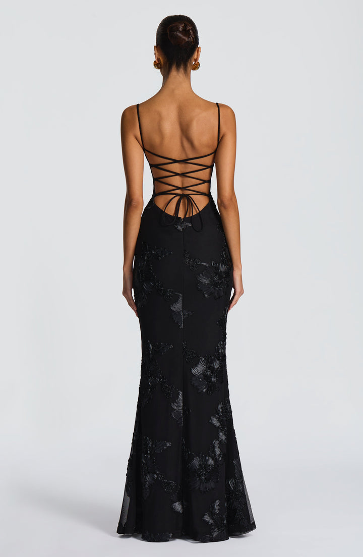 The Elara Sculpted Evening Dress