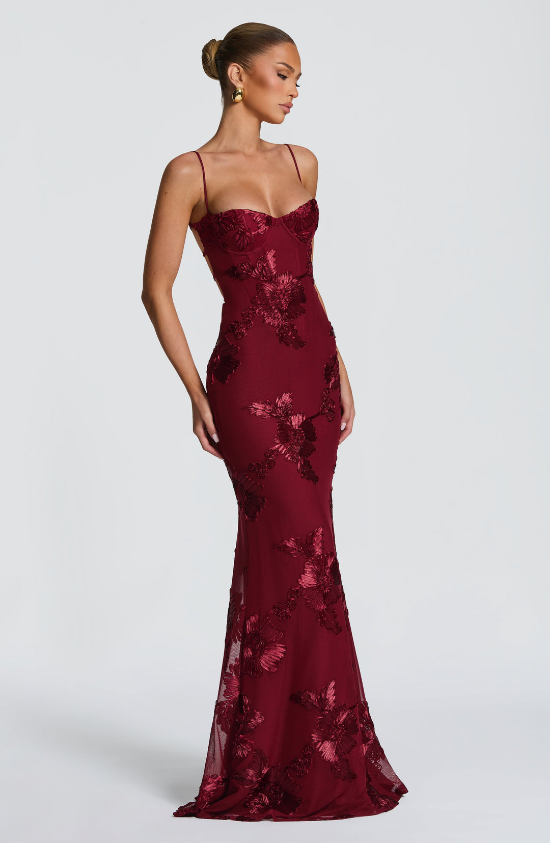 The Elara Sculpted Evening Dress
