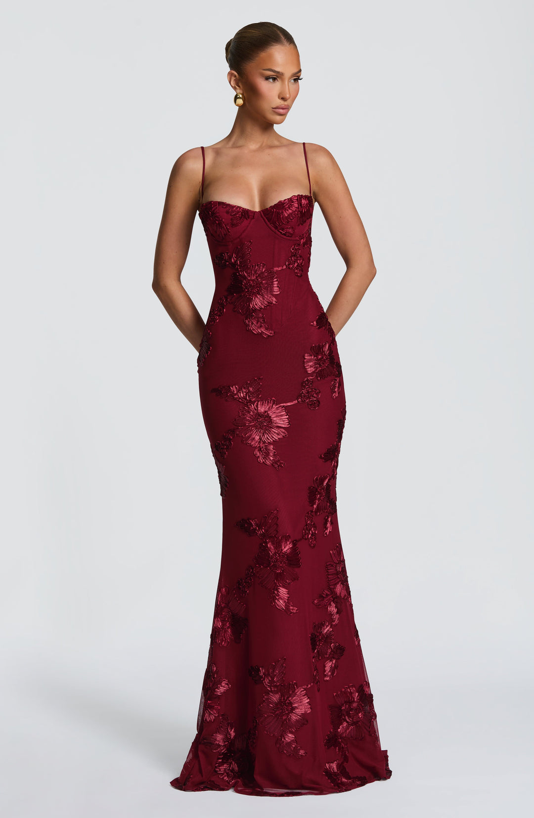 The Elara Sculpted Evening Dress