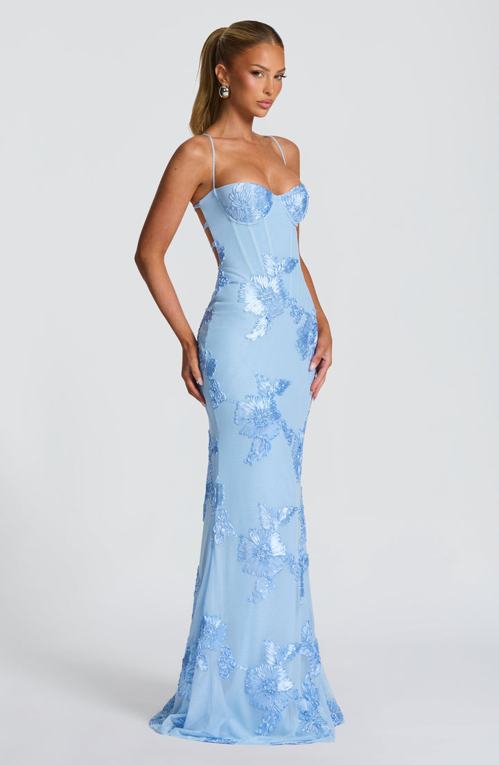 The Elara Sculpted Evening Dress