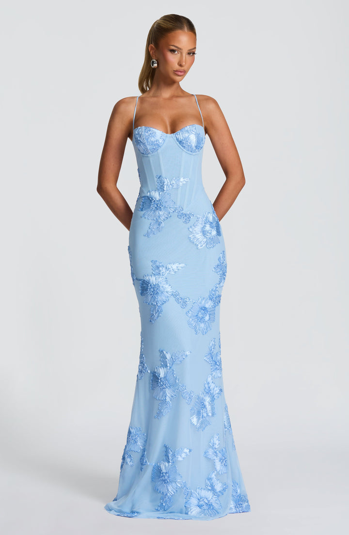 The Elara Sculpted Evening Dress