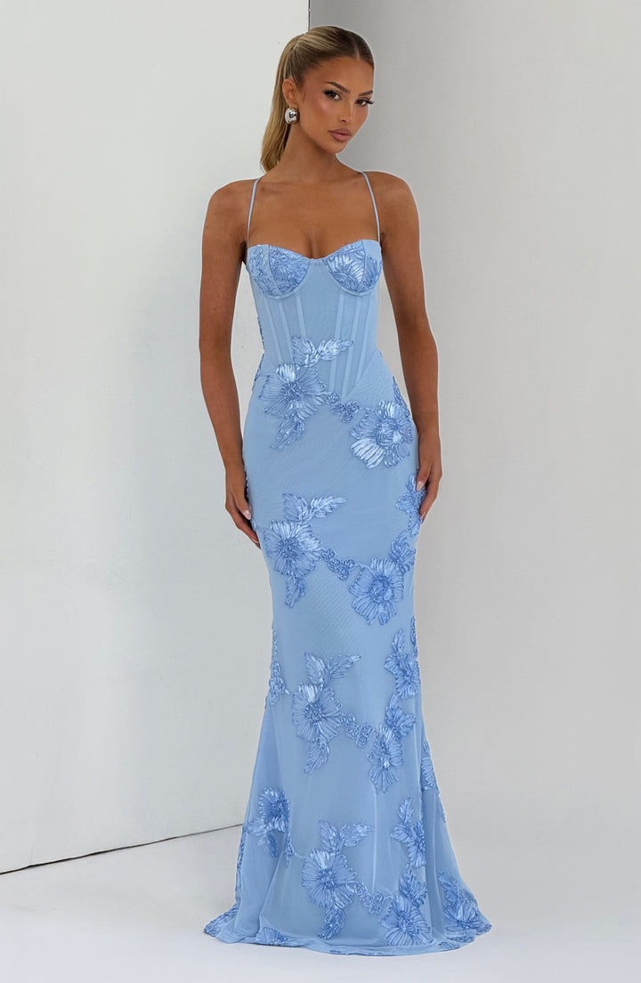 The Elara Sculpted Evening Dress