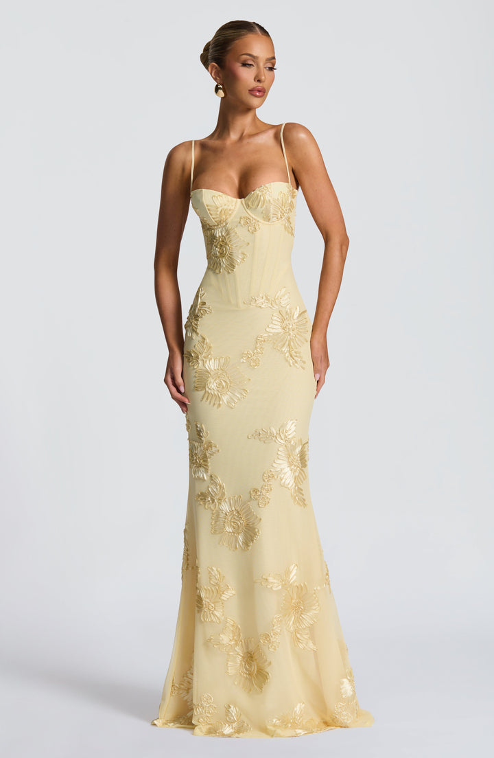 The Elara Sculpted Evening Dress