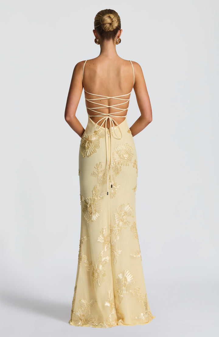 The Elara Sculpted Evening Dress