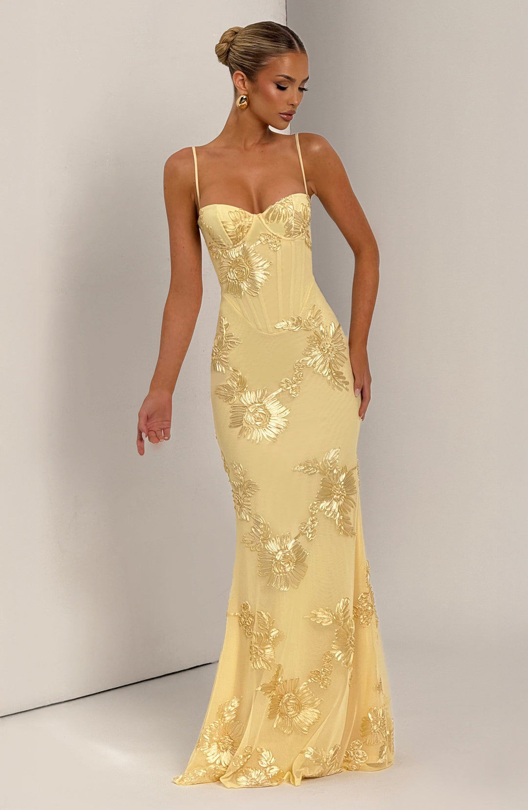 The Elara Sculpted Evening Dress