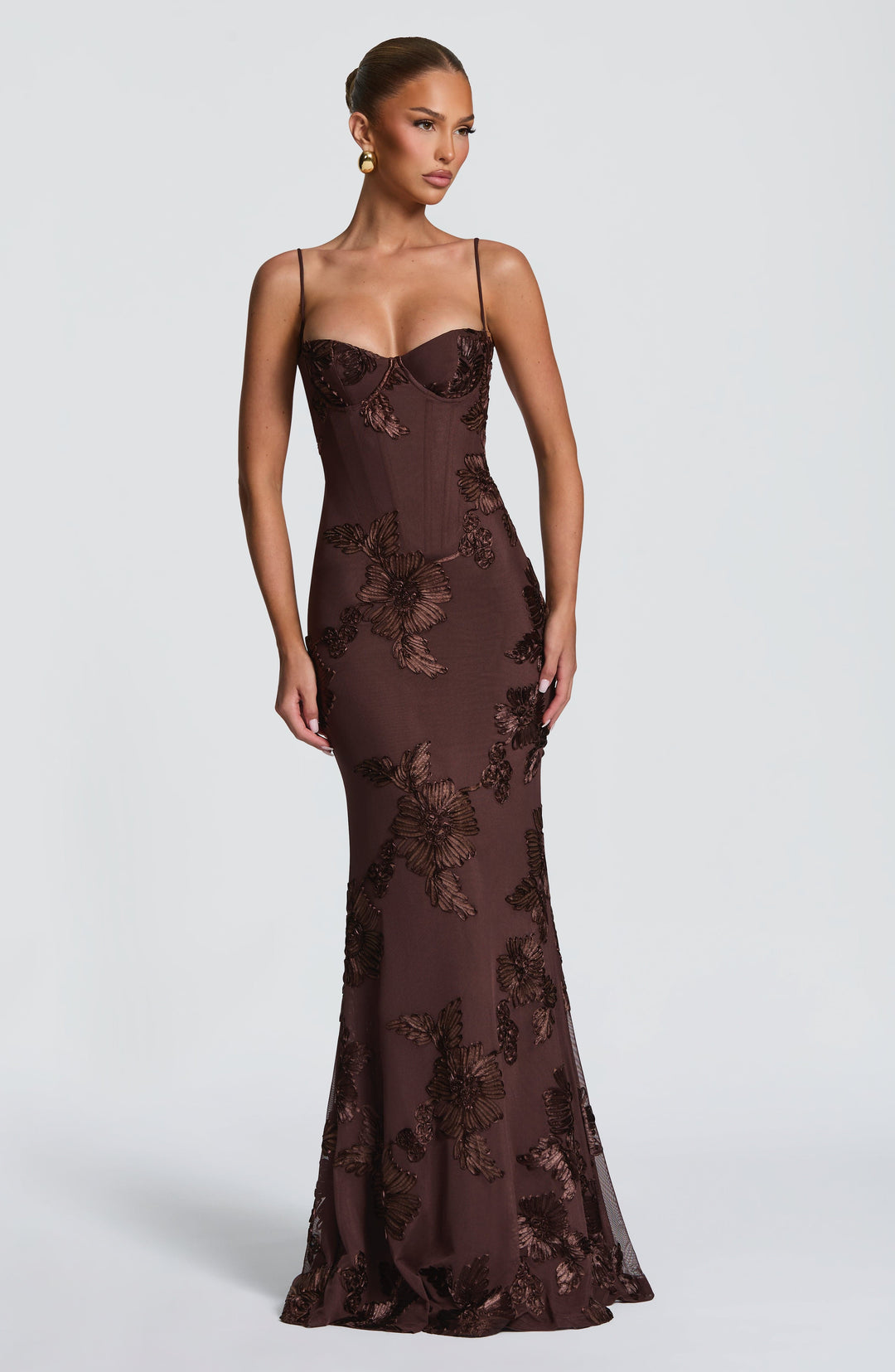 The Elara Sculpted Evening Dress