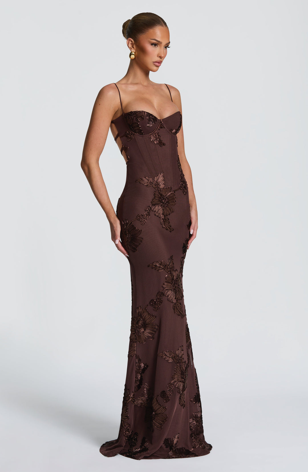 The Elara Sculpted Evening Dress