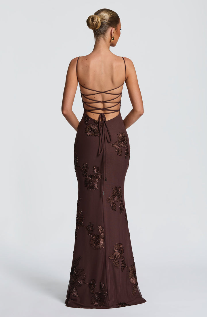 The Elara Sculpted Evening Dress
