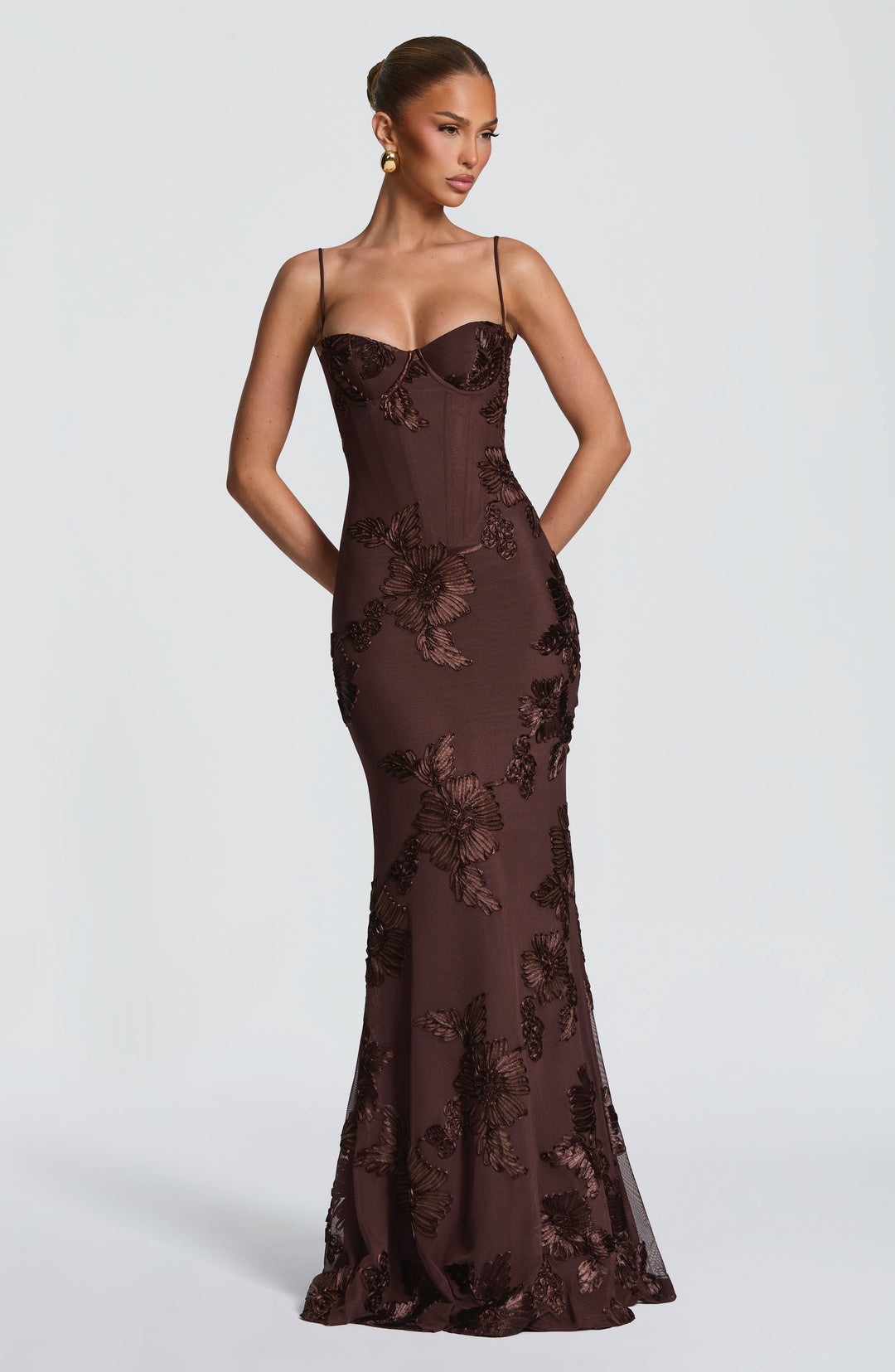 The Elara Sculpted Evening Dress