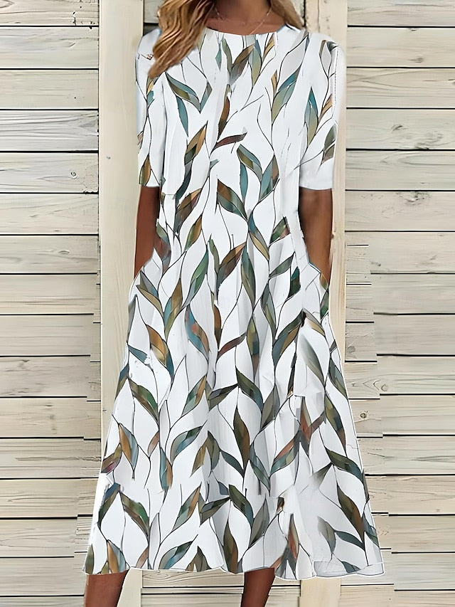 The Elmira Soft Floral Midi Dress
