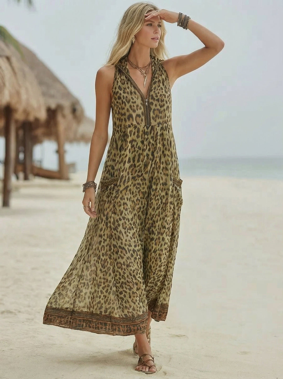 Sienna | Relaxed Print Midi Dress