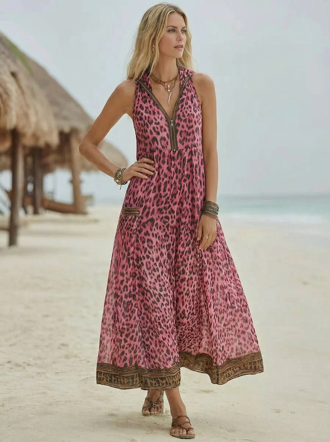 Sienna | Relaxed Print Midi Dress