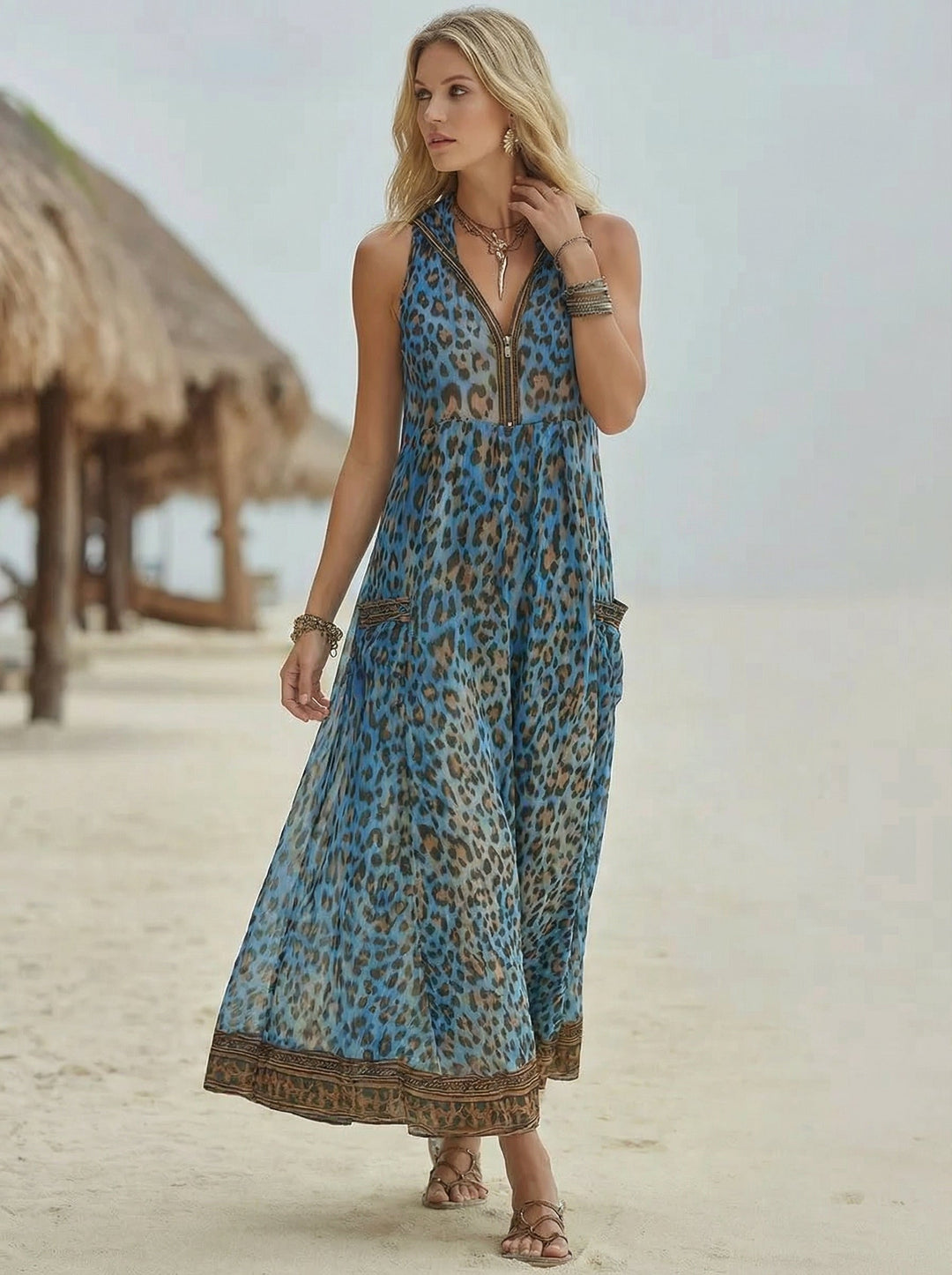 Sienna | Relaxed Print Midi Dress