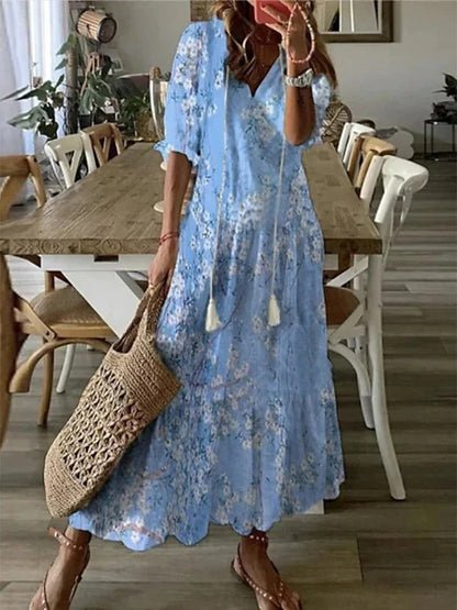 Deborah | Printed Midi Dress
