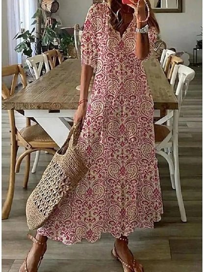 Deborah | Printed Midi Dress