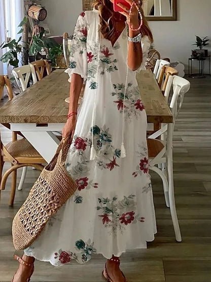 Deborah | Printed Midi Dress